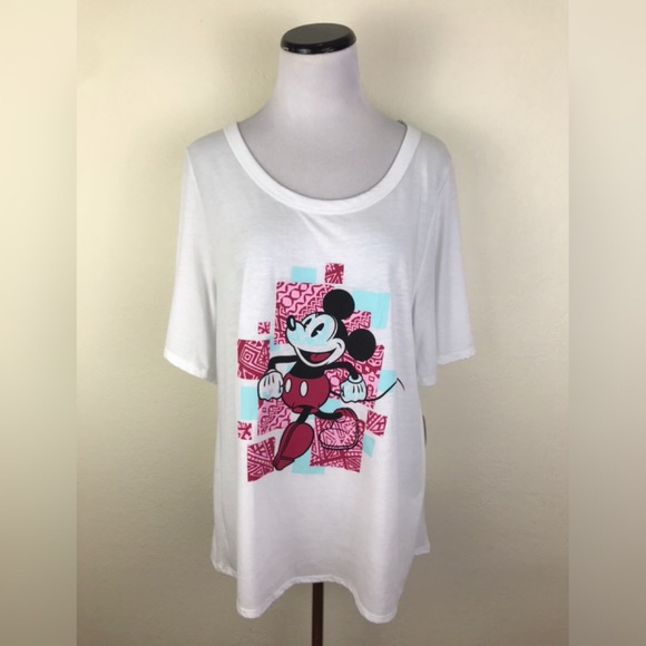 LuLaRoe Tops - NWT Lularoe Mickey Mouse Graphic Tee Shirt